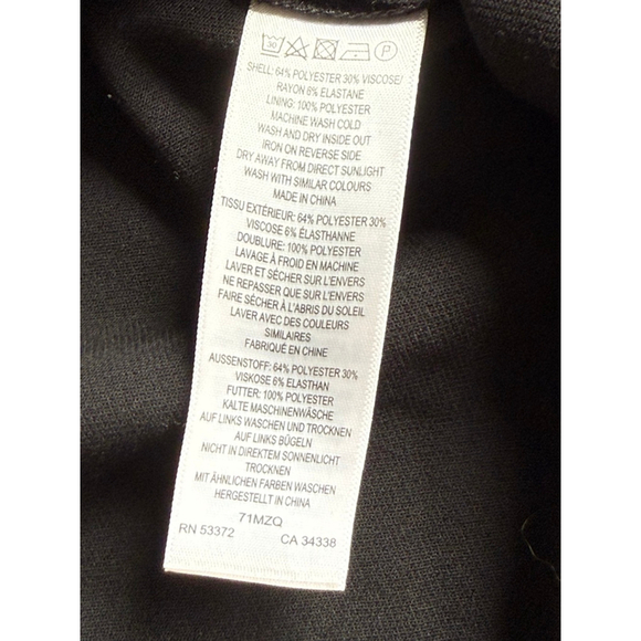 French Connection Little Black Dress Women’s Size 0 Fit & Flare Ruffle Hem - Picture 4 of 5